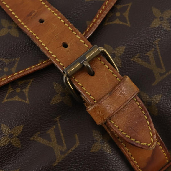 LOUIS VUITTON Monogram Saumur 35 Shoulder Bag M42254 LV Auth 173977