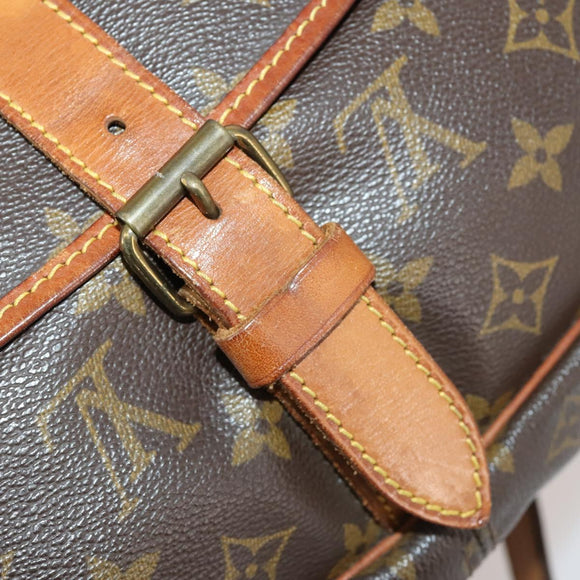 LOUIS VUITTON Monogram Saumur 35 Shoulder Bag M42254 LV Auth 173977
