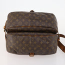 LOUIS VUITTON Monogram Saumur 35 Shoulder Bag M42254 LV Auth 173977-5