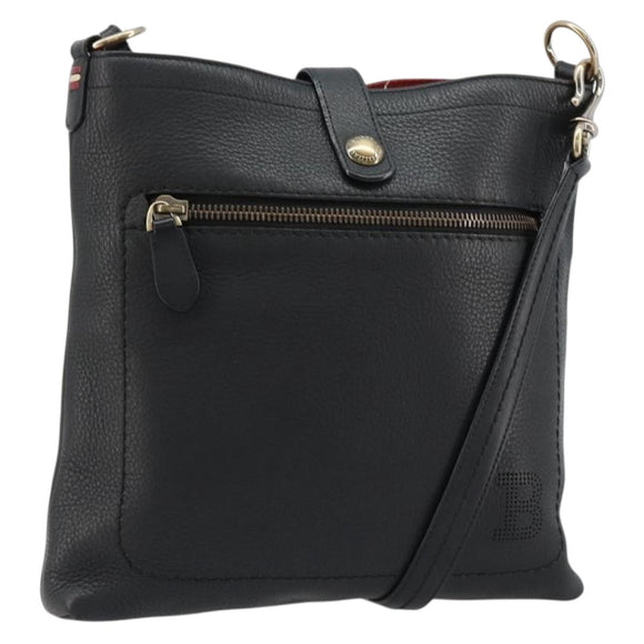 BALLY Umhängetasche Leder Schwarz Auth 173982