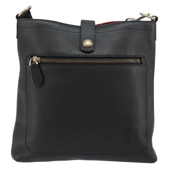 BALLY Umhängetasche Leder Schwarz Auth 173982
