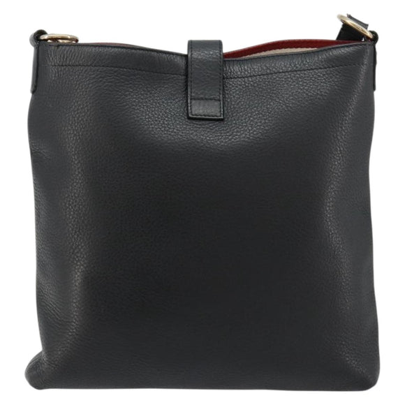 BALLY Umhängetasche Leder Schwarz Auth 173982