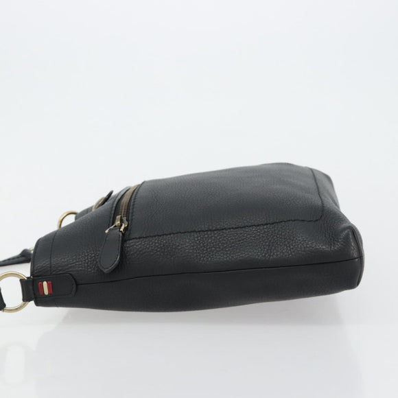 BALLY Umhängetasche Leder Schwarz Auth 173982