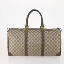 GUCCI GG Supreme Handtasche Leder 2er Set Schwarz Beige Auth 173983-3