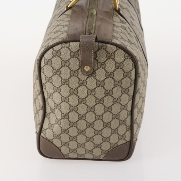GUCCI GG Supreme Handtasche Leder 2er Set Schwarz Beige Auth 173983