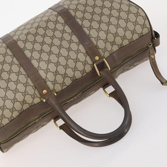 GUCCI GG Supreme Handtasche Leder 2er Set Schwarz Beige Auth 173983