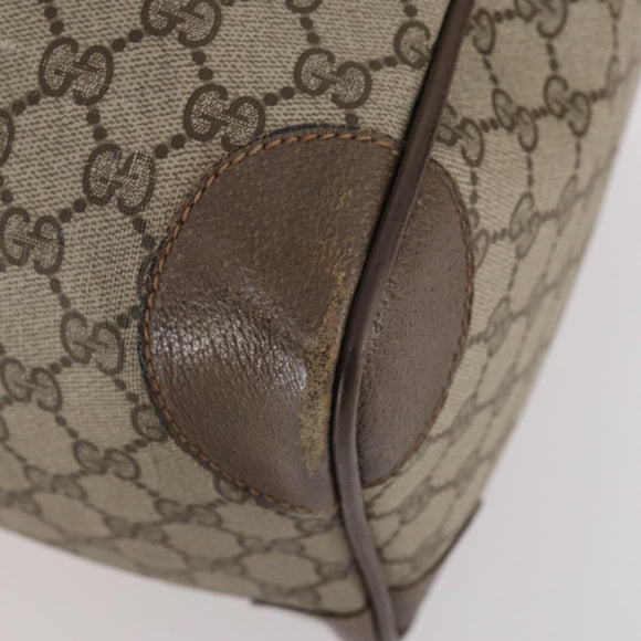 GUCCI GG Supreme Handtasche Leder 2er Set Schwarz Beige Auth 173983