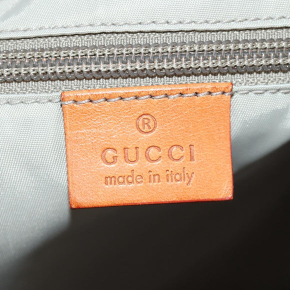 GUCCI Sherry Line Shoulder Bag Nylon Navy Silver 256312 Auth 173985A