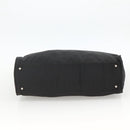 PRADA Hand Bag Nylon Black Silver Auth 173987-5