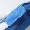 BALENCIAGA Cabas Bag Canvas Leather Light Beige Light Blue 339933 Auth 173988-19