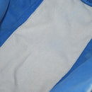 BALENCIAGA Cabas Bag Canvas Leather Light Beige Light Blue 339933 Auth 173988-10