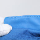 BALENCIAGA Cabas Bag Canvas Leather Light Beige Light Blue 339933 Auth 173988-12