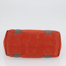 PRADA Sports Hand Bag Canvas Orange Auth 173993-6