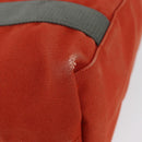 PRADA Sports Hand Bag Canvas Orange Auth 173993-10