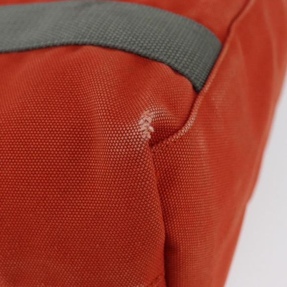 PRADA Sports Hand Bag Canvas Orange Auth 173993