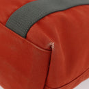 PRADA Sports Hand Bag Canvas Orange Auth 173993-16