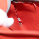 PRADA Sports Hand Bag Canvas Orange Auth 173993-12