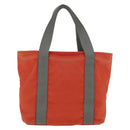 PRADA Sports Hand Bag Canvas Orange Auth 173993-2