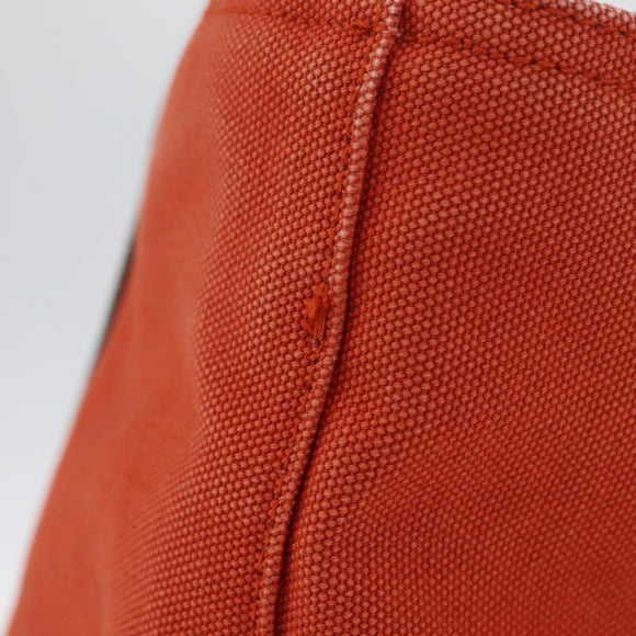 PRADA Sports Hand Bag Canvas Orange Auth 173993