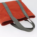 PRADA Sports Hand Bag Canvas Orange Auth 173993-7