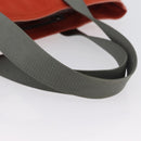 PRADA Sports Hand Bag Canvas Orange Auth 173993-8