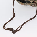 Burberrys Nova Check Pouch Canvas Beige Auth 173994-7