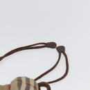 Burberrys Nova Check Pouch Canvas Beige Auth 173994-8