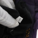 PRADA Hand Bag Nylon Leather Purple Gold Auth 173998-12