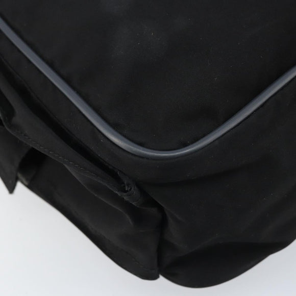 PRADA Sports Shoulder Bag Nylon Black Silver Auth 173999