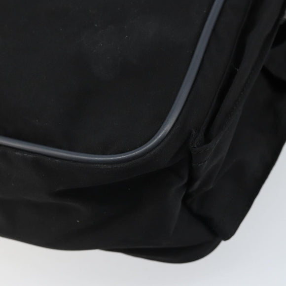 PRADA Sports Shoulder Bag Nylon Black Silver Auth 173999