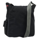 PRADA Sports Shoulder Bag Nylon Black Silver Auth 173999-1
