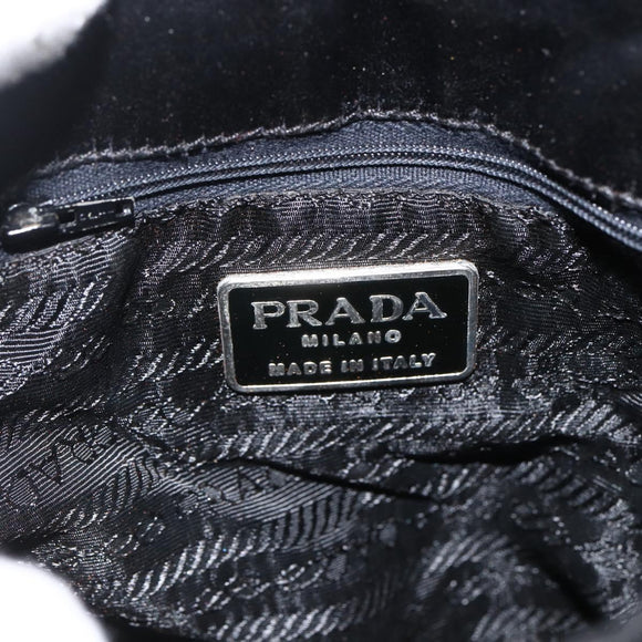 PRADA Handtasche Satin Schwarz Original 174000