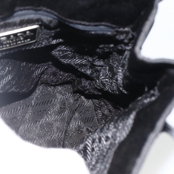 PRADA Handtasche Satin Schwarz Original 174000