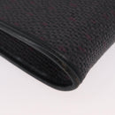 SAINT LAURENT Clutch Bag PVC Purple Gold Auth 174001-15