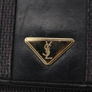 SAINT LAURENT Clutch Bag PVC Purple Gold Auth 174001-8