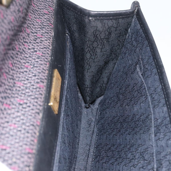 SAINT LAURENT Clutch Bag PVC Purple Gold Auth 174001