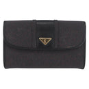 SAINT LAURENT Clutch Bag PVC Purple Gold Auth 174001-13