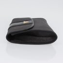 SAINT LAURENT Clutch Bag PVC Purple Gold Auth 174001-4