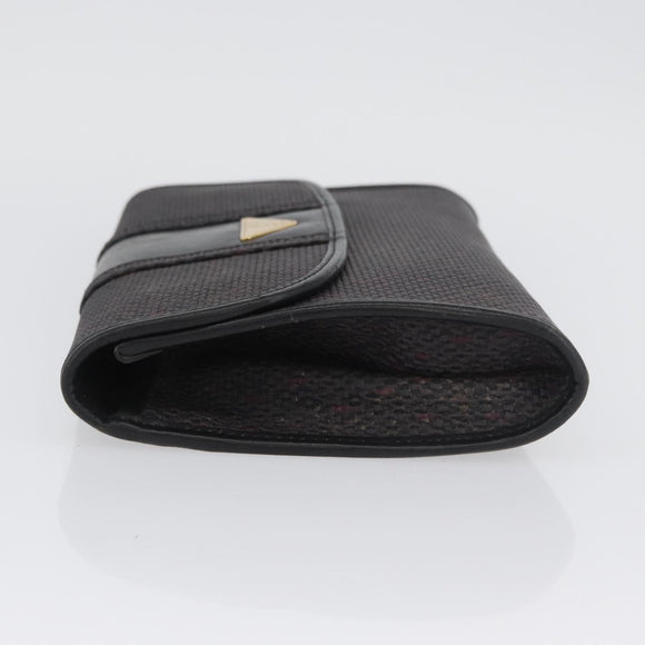 SAINT LAURENT Clutch Bag PVC Purple Gold Auth 174001