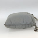 PRADA Schoudertas Nylon Grijs Zilver Auth 174005-4