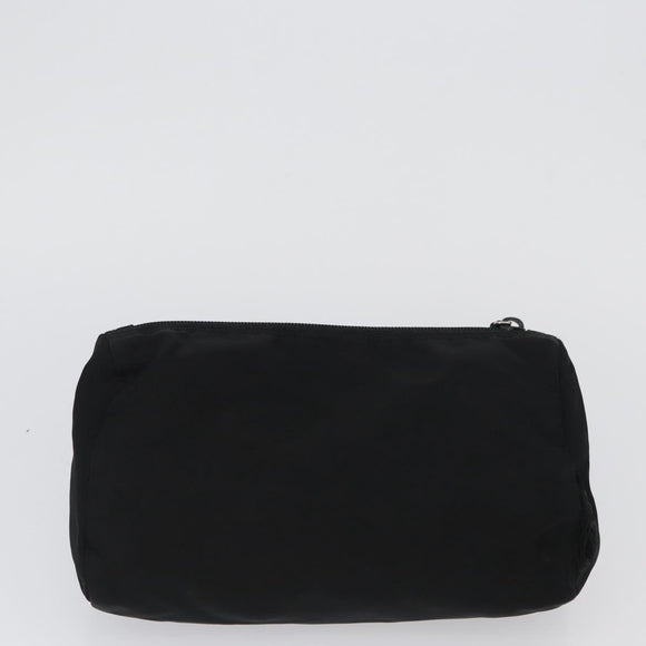 PRADA Pouch Nylon 3 Set Purple Khaki black Auth 174009