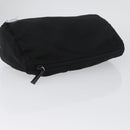 PRADA Pouch Nylon 3 Set Purple Khaki black Auth 174009-13
