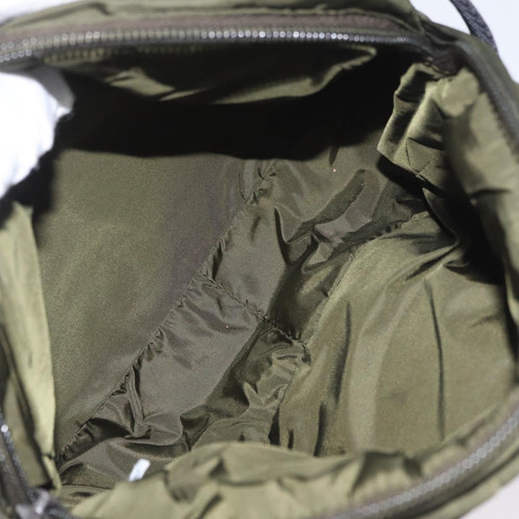 PRADA Pouch Nylon 3 Set Purple Khaki black Auth 174009