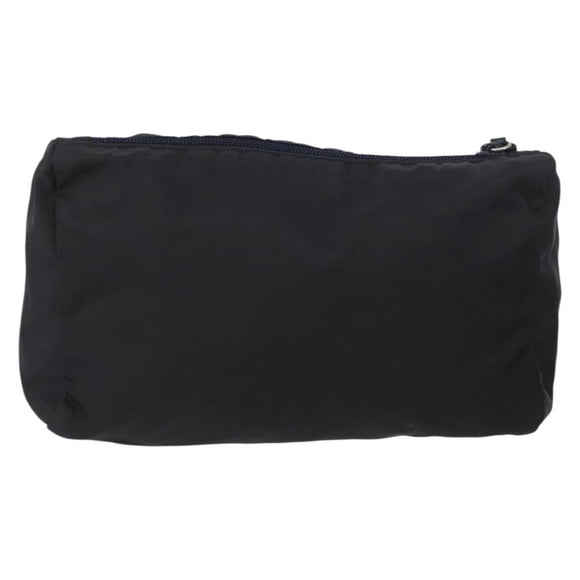 PRADA Pouch Nylon 3 Set Purple Khaki black Auth 174009