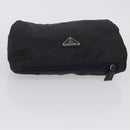 PRADA Pouch Nylon 3 Set Purple Khaki black Auth 174009-5