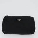 PRADA Pouch Nylon 3 Set Purple Khaki black Auth 174009-9