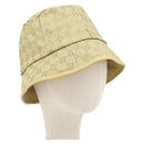 GUCCI GG Canvas Bucket hat Hat Beige Auth 174012A-1