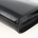 GUCCI Shoulder Bag Leather Black Gold Auth 174014-15