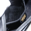 GUCCI Shoulder Bag Leather Black Gold 007 256 0051 Auth 174016-21