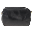 GUCCI Shoulder Bag Leather Black Gold 007 256 0051 Auth 174016-2